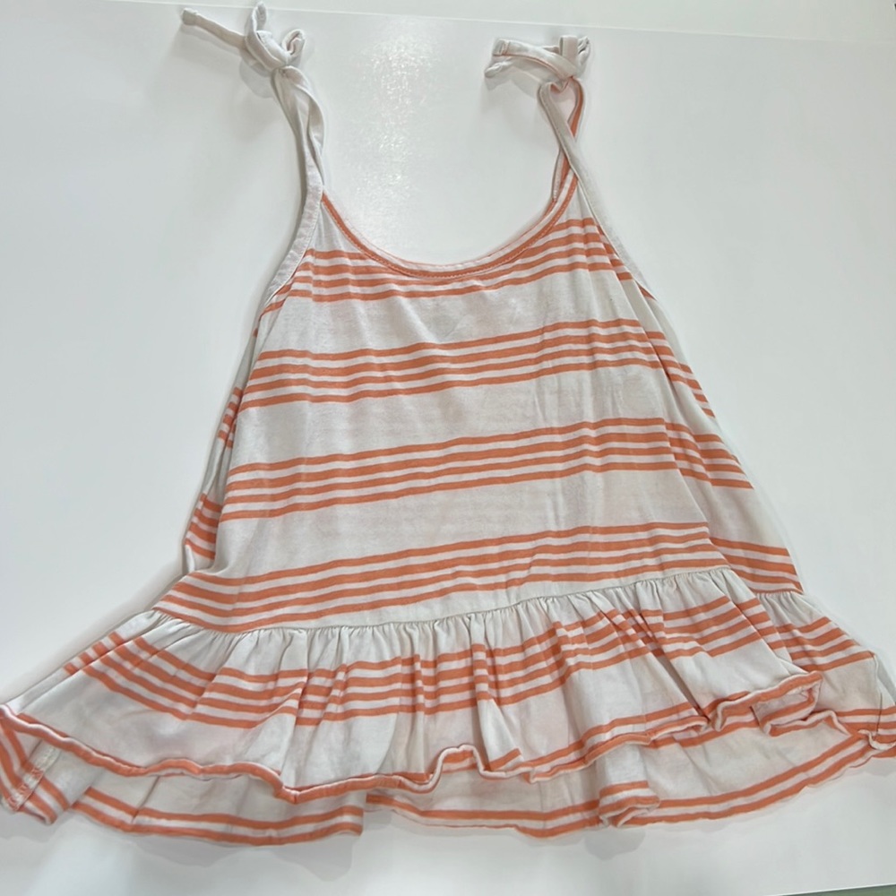 T&B Stripe peplum tank